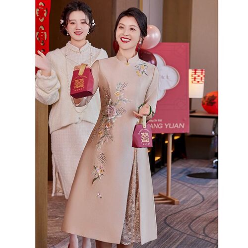 喜婆婆婚宴装2026新款春装