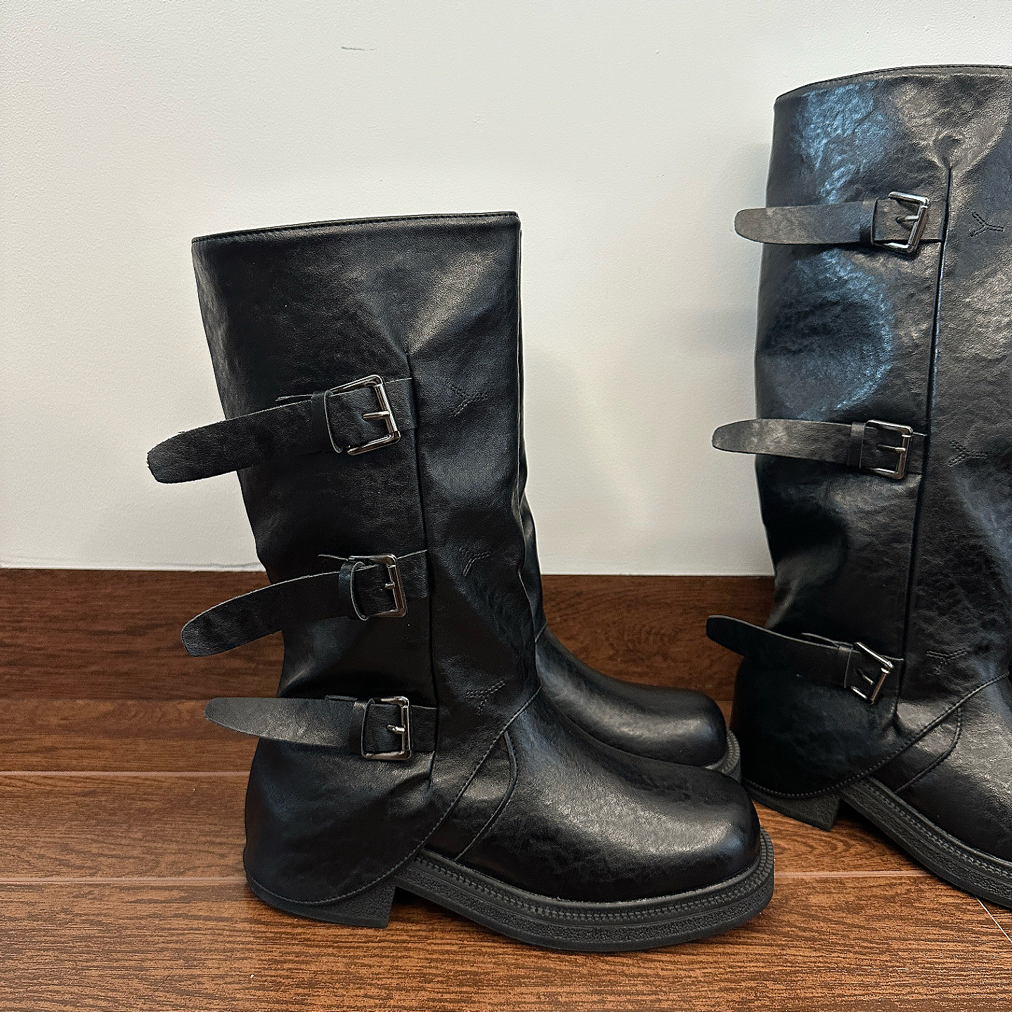 复古美式厚底马丁靴女款