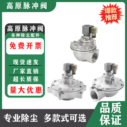 电磁脉冲阀布袋除尘器高原直角淹没喷吹阀脉冲电磁阀1寸1.5寸2寸