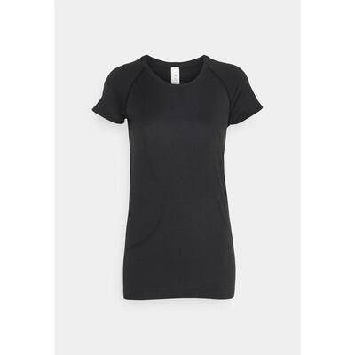 代购lululemon露露乐蒙女士运动T恤透气速干轻盈贴身舒适黑色