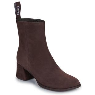 代购Camper女士短靴透气轻便软底舒适圆头粗跟中筒拉链设计