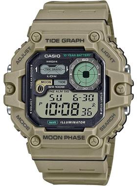 代购卡西欧男电子表防水米休闲腕表Casio Illuminator年电池寿命