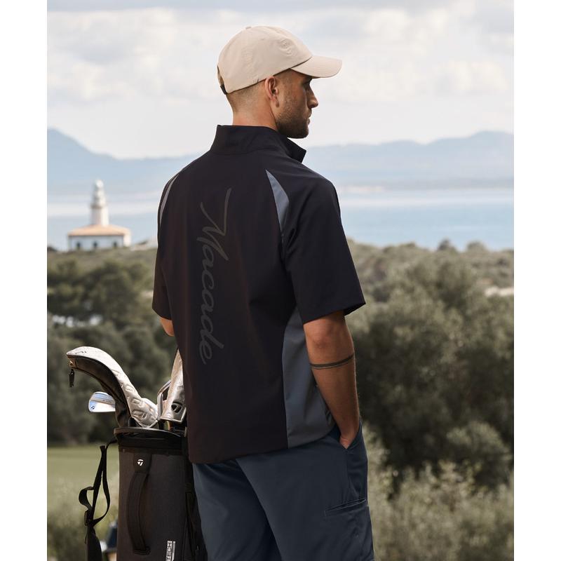 代购MACADE男士高尔夫夹克防风设计透气性能可调节下摆贴合剪裁