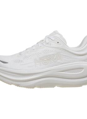 代购Hoka OneOne男士跑步鞋高缓震回弹舒适稳定支撑缓震跑鞋白色