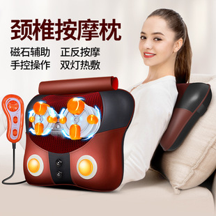 茗振按摩枕头颈椎按摩器颈部家用电动揉捏加热按摩枕多功能厂家