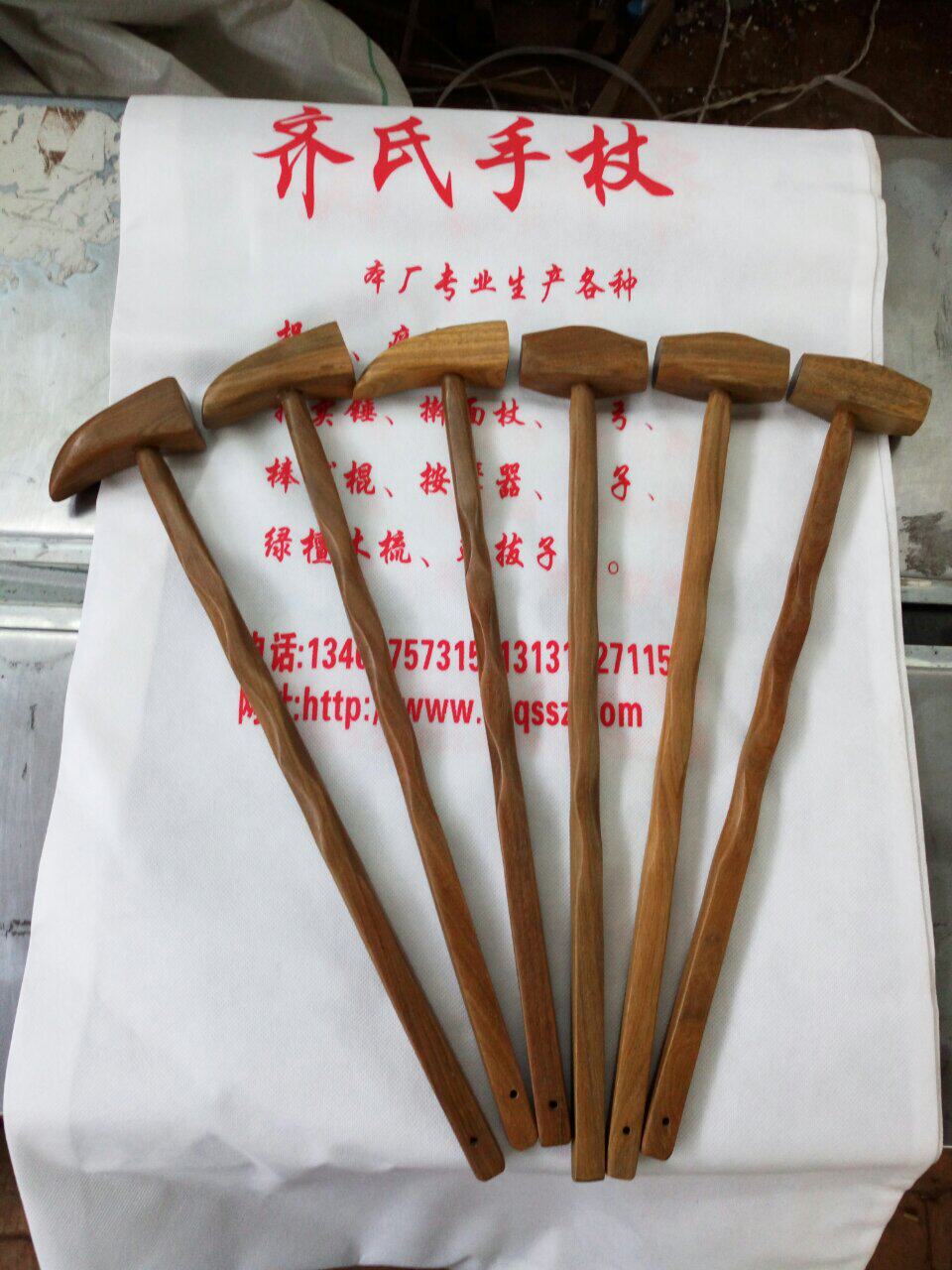 绿檀木捶 敲背锤按摩背部全身按摩锤木制厂家直供