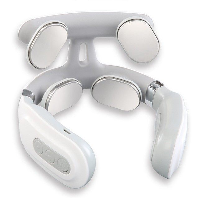 颈椎按摩仪家用缓解肩颈经络疏通按摩器揉捏脉冲多功能usb护颈仪