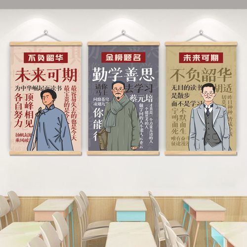 辅导班励志标语海报挂画墙贴