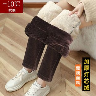 子休闲小脚萝卜女裤 秋冬加绒运动灯笼裤 灯芯绒 女2024新爆款 哈伦裤