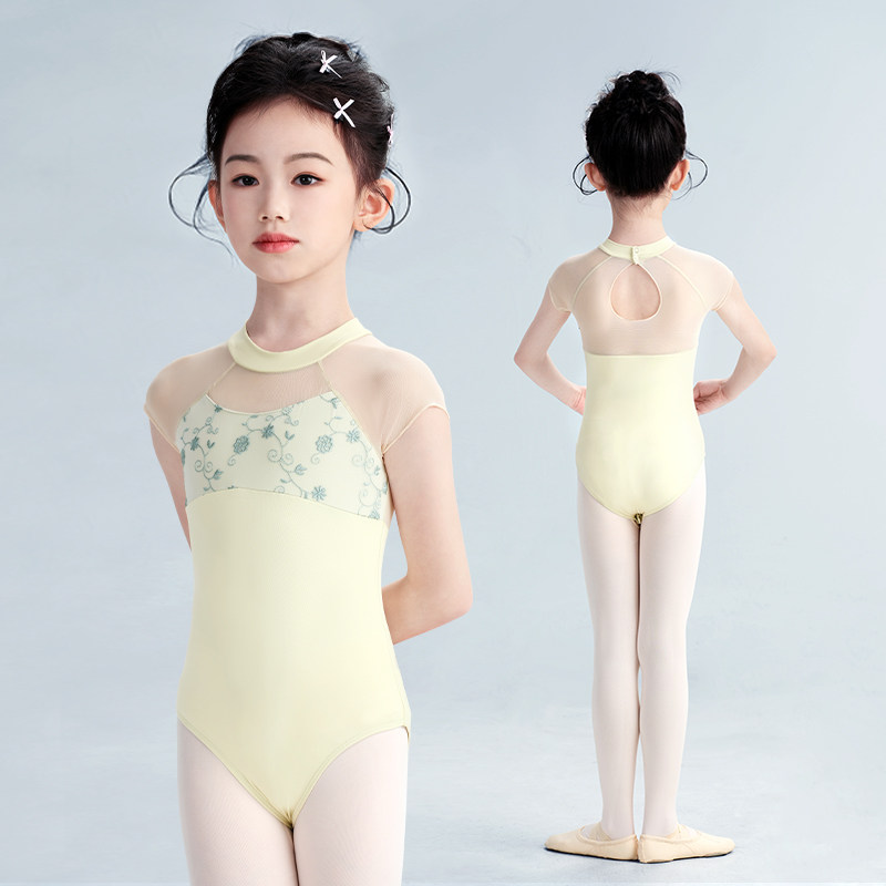 轻功儿童舞蹈服短袖夏季芭蕾舞服图片