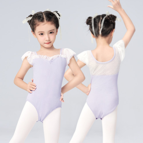 小飞袖舞蹈服儿童网纱夏季练功服