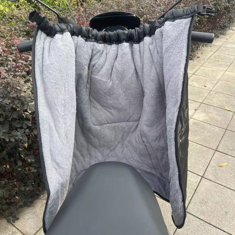 电动单车加绒加厚档风罩套裙子暖