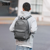 森马双肩包男2025新款 大容量电脑包学生简约通勤书包校园情侣背包