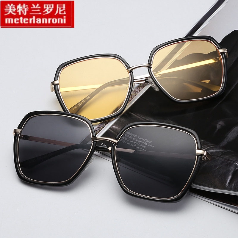 彩膜太阳镜2025时尚潮流新款男女潮圆脸方脸韩国个性街拍遮阳墨镜