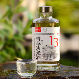 青草沙米酒上海特产伴手礼崇明老白酒13度500ML原酿发酵型米酒