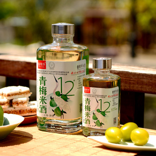 青草沙米酒礼崇明好物老米酒上海特产12度500ML玻璃瓶装青梅米酒