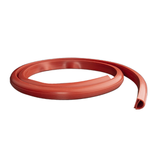 硅胶E型条耐高温密封条硅橡胶e字条蒸饭机烤箱烘箱封边防撞减震条