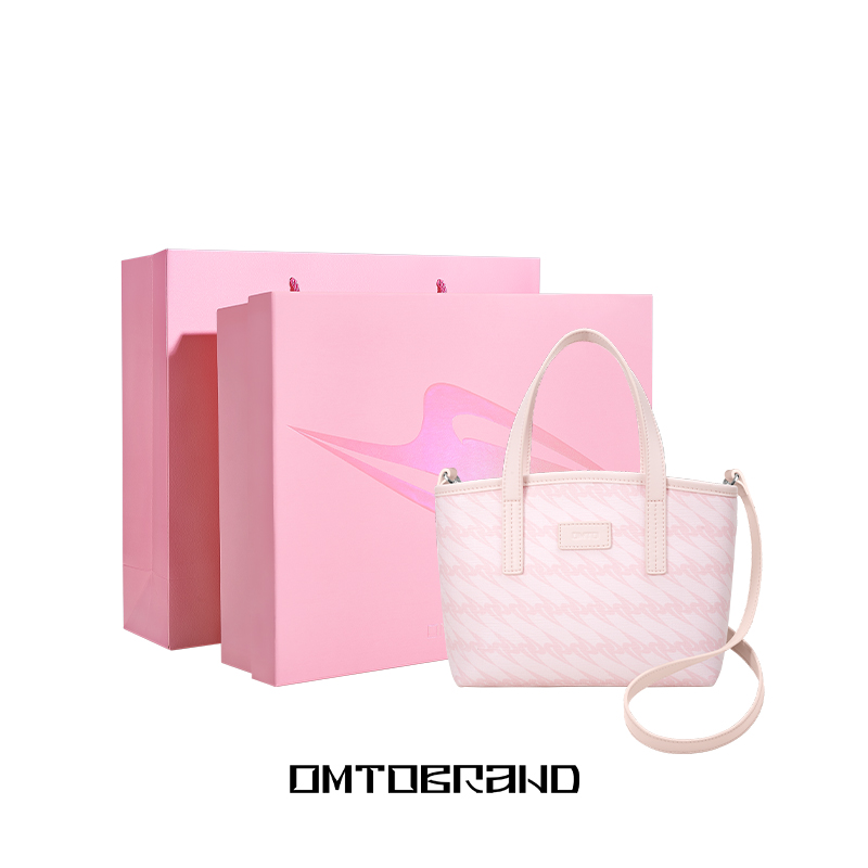 送女友omto樱花粉小托特包菜篮子