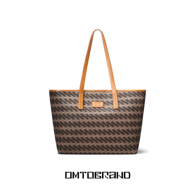 OMTO早春新品乌木棕托特包女