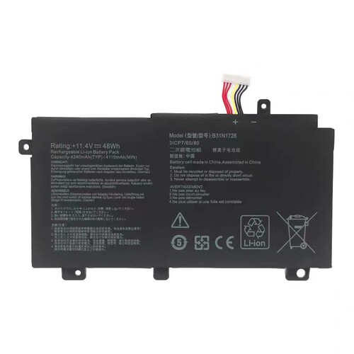 适用华硕飞行堡垒FX95G FX80G FX504GE FX86F FX505 B31N1726电池