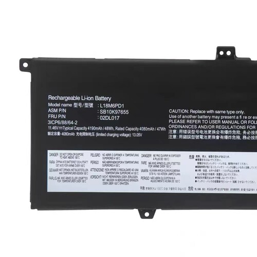 适用联想 X13 GEN1 X390 X395 L18M6PD1 L18L6PD1 L18C6PD1电池