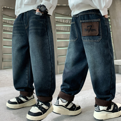 男童牛仔裤春秋新款帅气百搭柔软