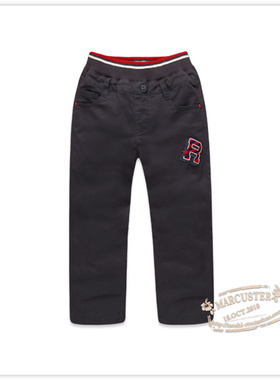 rtw男童裤子2025年春季儿童裤子纯棉贴布绣松紧腰潮流长裤63129