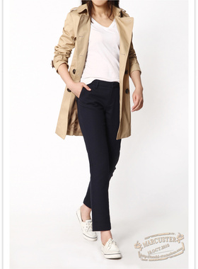 rtw女士西装裤2025新品烟管OL职业西装直筒裤休闲显瘦九分裤61658