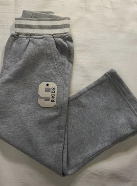 rtw卫裤男女童2025年春季休闲灰色童卫裤纯棉中腰儿童潮61085