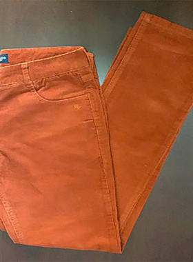 rtw灯芯绒童裤2025年春季男女童直筒纯棉水洗中腰休闲裤34415