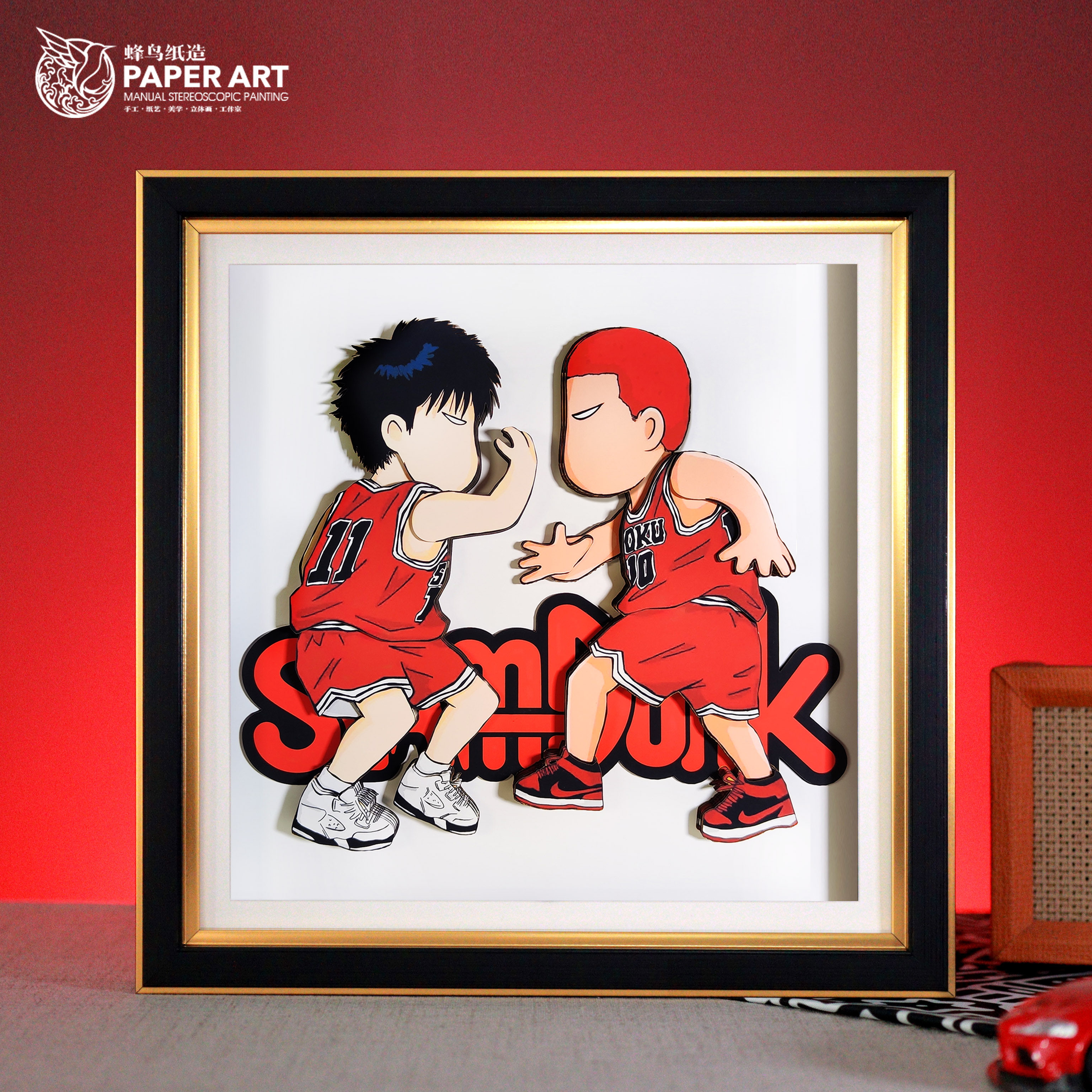 灌篮高手世纪击掌立体画3d动漫装饰挂画手办模型男女朋友生日礼物