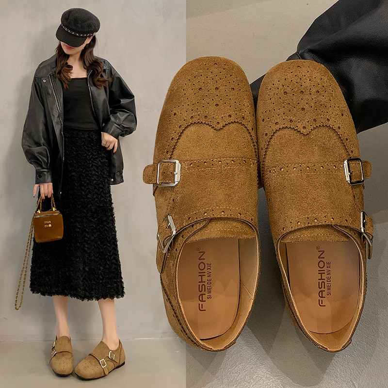 2026春季英伦风复古乐福鞋女配裙子一脚蹬百搭增高复古松糕底单鞋,女鞋,深口单鞋,淘宝优惠券,粉丝福利购,淘宝优惠卷