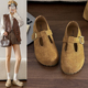 圆头内增高配裙子休闲鞋 女搭扣玛丽珍单鞋 复古全包勃肯鞋 2026春季
