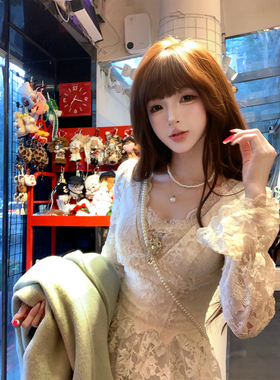 【瑞茜】冬日雪松 冬季温柔法式气质大衣长裙时尚套装R8369Y