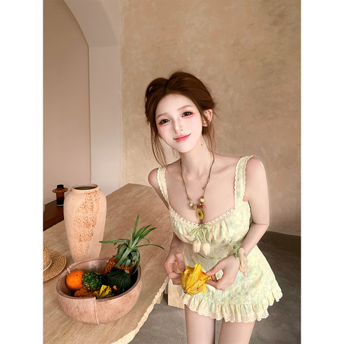 【瑞茜】郁金香 夏季纯欲风小众设计连衣裙R3762W