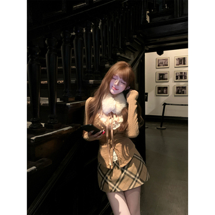 【瑞茜】安娜小姐 冬季甜美百搭显瘦修身时尚套装 R9346-1D