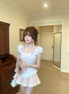 【瑞茜】奈奈酱 春季纯欲公主风上衣裙子R9429-1D