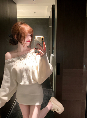 【瑞茜】星夜璀璨 秋冬徐妍露思穿搭千金风连衣裙 R7119-1V