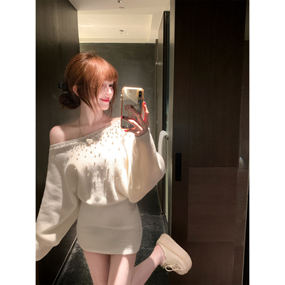 【瑞茜】星夜璀璨 秋冬徐妍露思穿搭千金风连衣裙 R7119-1V