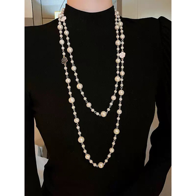 汐汐同款小香风时尚珍珠项链PS0066H
