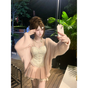 纯欲风显瘦吊带半裙毛衣外套R2387 秋季 软糖星球 瑞茜