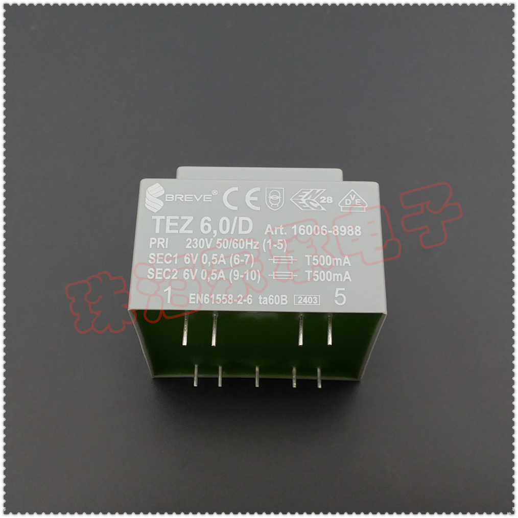 BREVE变压器TEZ6.0/D2x6V