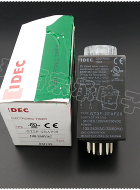 进口台湾 GT3F-2EAF20 IDEC和泉 时间继电器