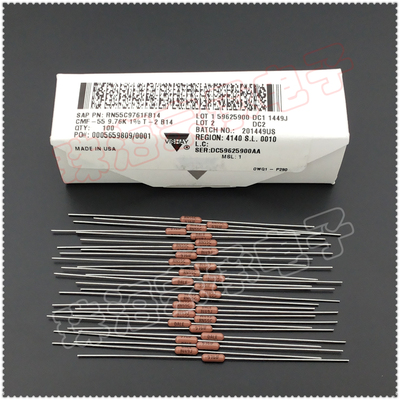 进口美国 9.76K 0.25W DALE RN55C 1/4W 金属膜电阻 VISHAY 9K76