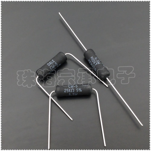 进口墨西哥 25K 6.5W DALE CW-5 线绕电阻器