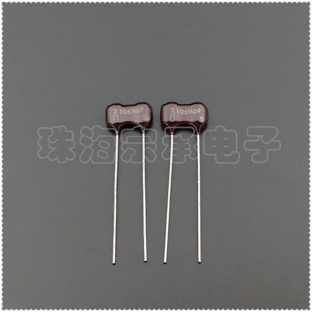 进口墨西哥 10pF 500V CDM 云母电容器