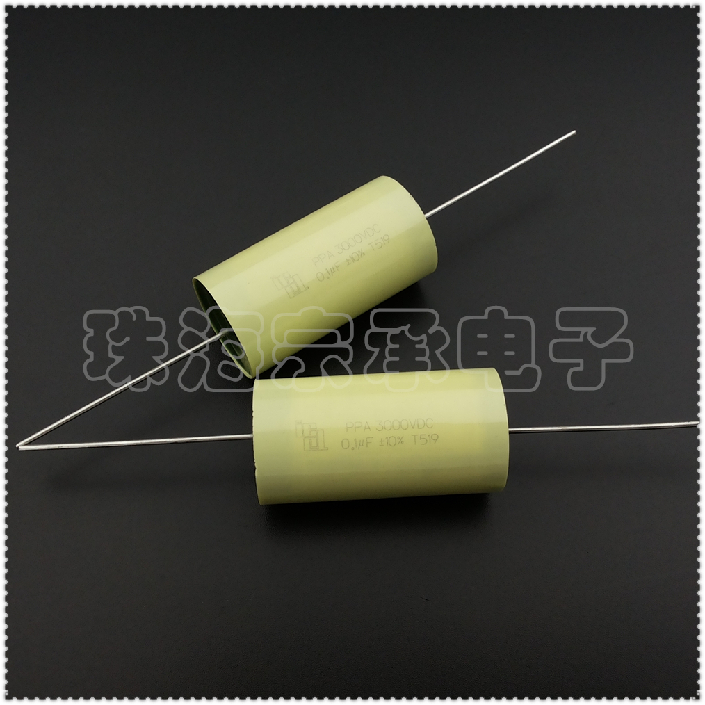 进口意大利 ICEL PPA 0.1uF 3000V 轴向薄膜电容器