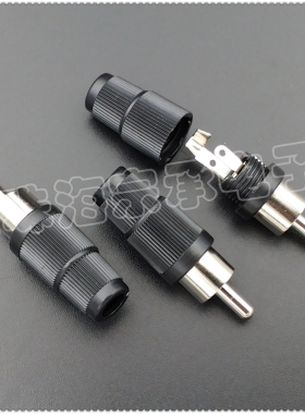 进口台湾 黑色 CUI Inc RCA 莲花插头音响音视频连接线 RCP-011