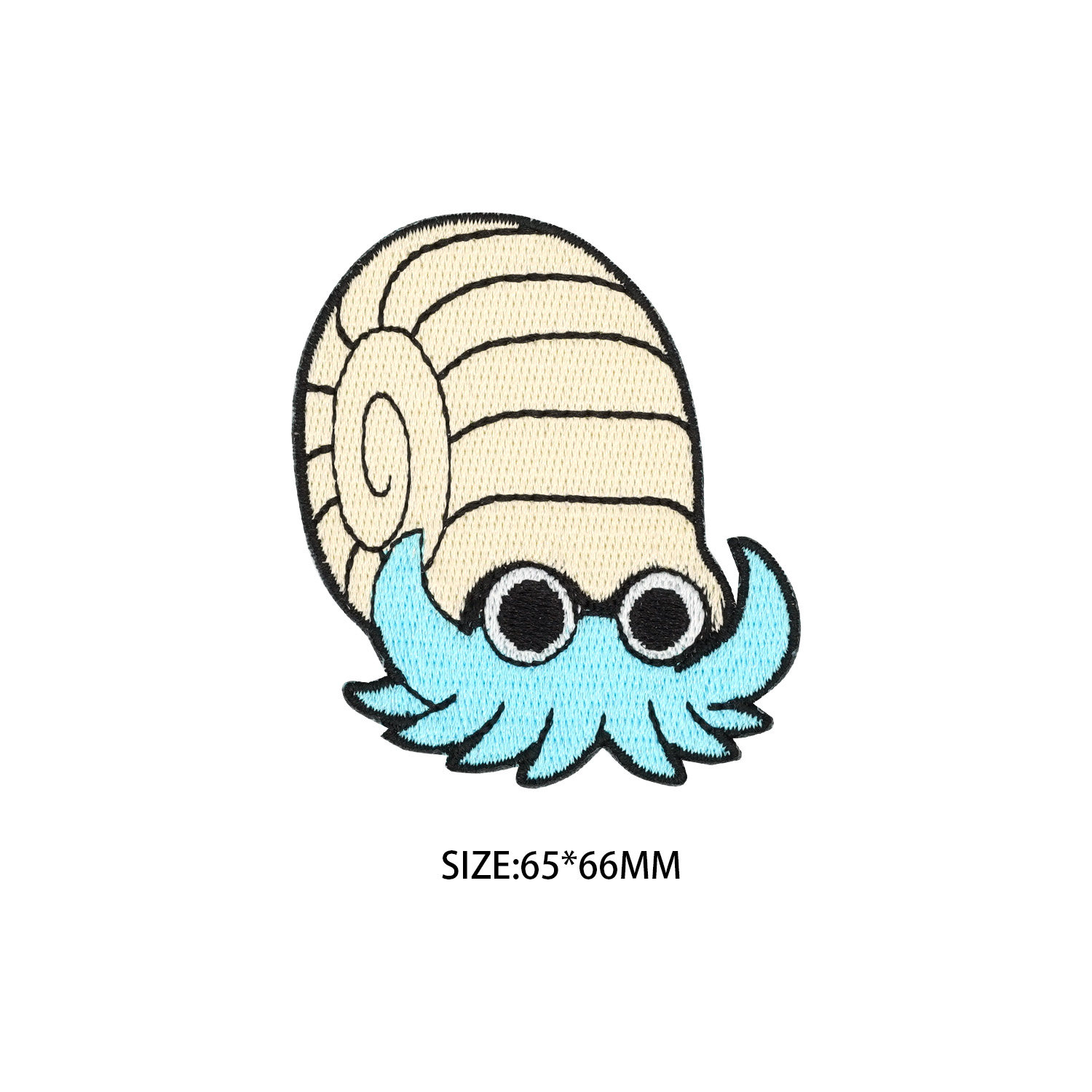 菊石兽 宝可梦 刺绣徽章布贴衣服儿童装饰补丁补洞贴diy辅料背胶
