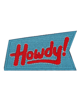 Howdy 你好 英文标语个性衣服背包装饰刺绣布贴勾面魔术贴徽章
